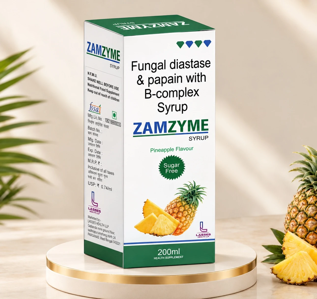 ZAMZYME product packaging